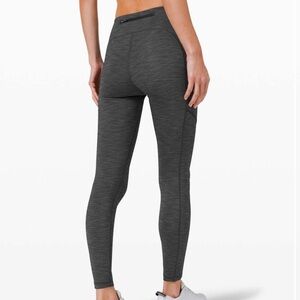 Lululemon Speed Up Tight 28" W5CM8S sz 6 grey black leggings